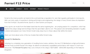 Ferrarif12price.online thumbnail