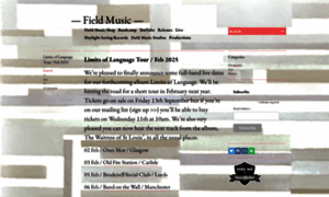 Field-music.co.uk thumbnail