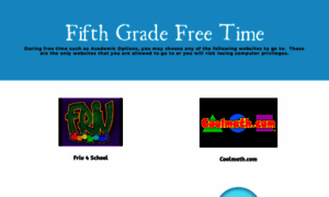 Fifthgradefreetime.weebly.com thumbnail