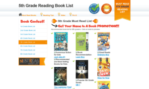 Fifthgradereadinglist.com thumbnail