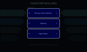 Fightforthe33.org thumbnail