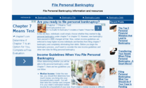 Filepersonalbankruptcy.org thumbnail