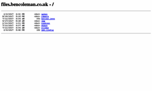 Files.bencoleman.co.uk thumbnail