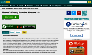 Fimarks-family-reunion-planner.soft112.com thumbnail