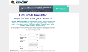 Finalsgradecalculator.com thumbnail