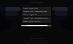 Finances-budget.cf thumbnail