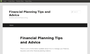 Financialplanningadviceinadelaide.blog.com thumbnail