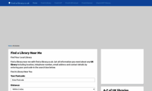 Find-a-library.co.uk thumbnail