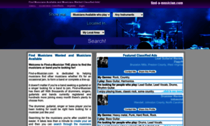 Find-a-musician.com thumbnail