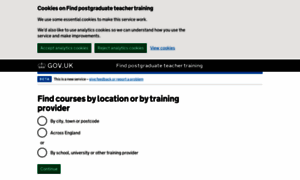 Find-postgraduate-teacher-training.service.gov.uk thumbnail