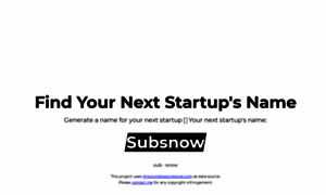 Find-your-next-startups-name.now.sh thumbnail