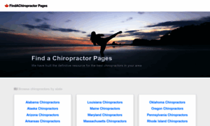 Findachiropractorpages.com thumbnail