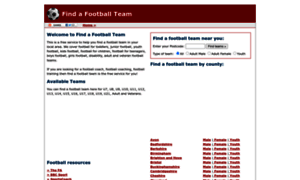 Findafootballteam.info thumbnail