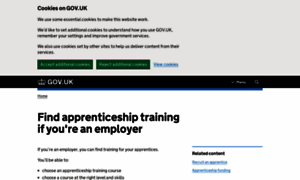 Findapprenticeshiptraining.apprenticeships.education.gov.uk thumbnail