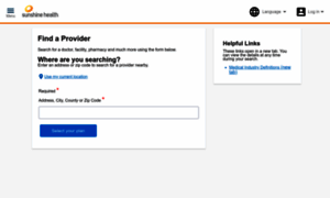 Findaprovider.sunshinehealth.com thumbnail
