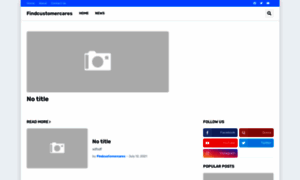 Findcustomercares.com thumbnail