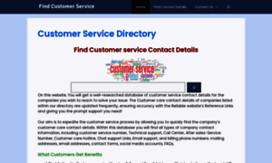 Findcustomerservice.com thumbnail