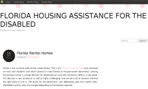 Findhousingforthedisabled.blog.com thumbnail