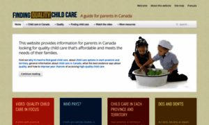 Findingqualitychildcare.ca thumbnail