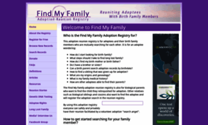 Findmyfamily.org thumbnail