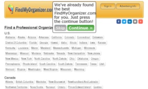 Findmyorganizer.com thumbnail