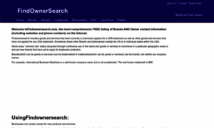 Findownersearch.com thumbnail