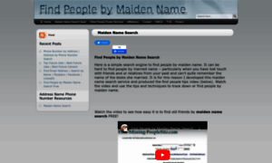 Findpeoplebymaidenname.com thumbnail