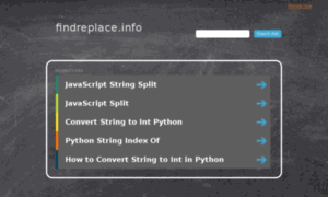 Findreplace.info thumbnail