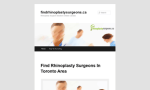 Findrhinoplastysurgeons.ca thumbnail
