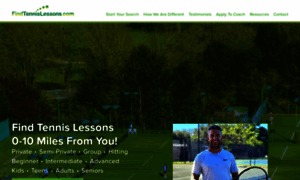 Findtennislessons.com thumbnail