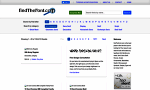 Findthefont.com thumbnail