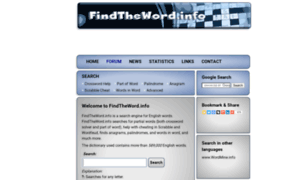 Findtheword.com thumbnail