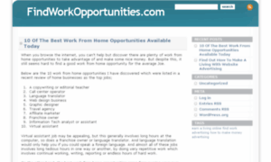 Findworkopportunities.com thumbnail