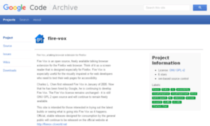 Fire-vox.googlecode.com thumbnail
