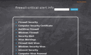 Firewall-critical-alert.info thumbnail