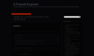 Firewallengineer.wordpress.com thumbnail