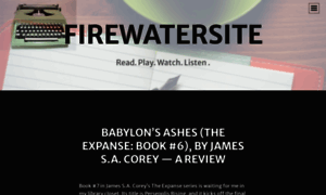 Firewatersite.wordpress.com thumbnail