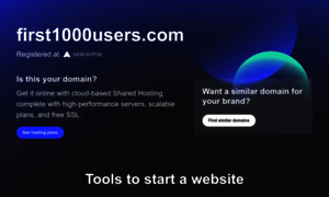 First1000users.com thumbnail