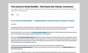 Firstamericanrealtymedellinco.wordpress.com thumbnail