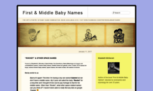 Firstandmiddlebabynames.wordpress.com thumbnail