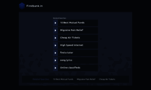 Firstbank.in thumbnail