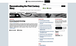 Firstcenturystory.wordpress.com thumbnail