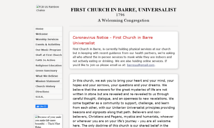 Firstchurchbarreuu.org thumbnail