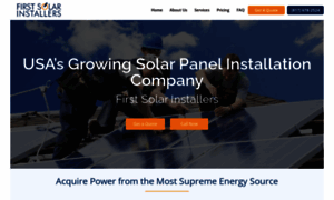 Firstsolarinstallers.com thumbnail