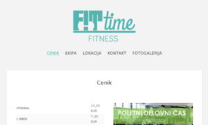 Fit-time.si thumbnail