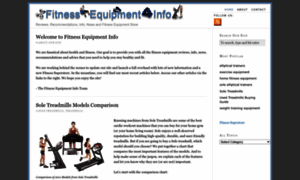 Fitnessequipmentinfo.com thumbnail