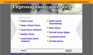 Fitprosagainstcancer.org thumbnail