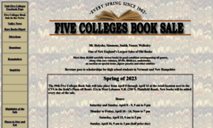 Five-collegesbooksale.org thumbnail