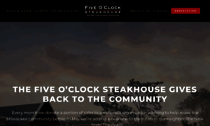 Fiveoclocksteakhouse.com thumbnail