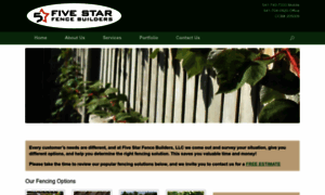 Fivestarfencebuilders.com thumbnail